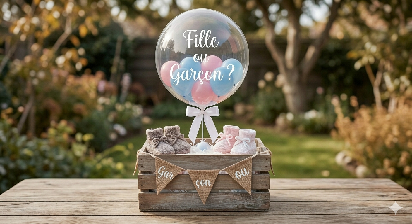 Sur-Mesure — exemple gender reveal Fille ou Garçon · Effervéa